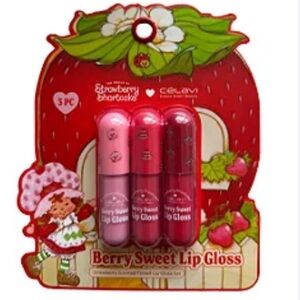 Célavi Strawberry Shortcake Berry Sweet Lip Gloss Set (NEW)